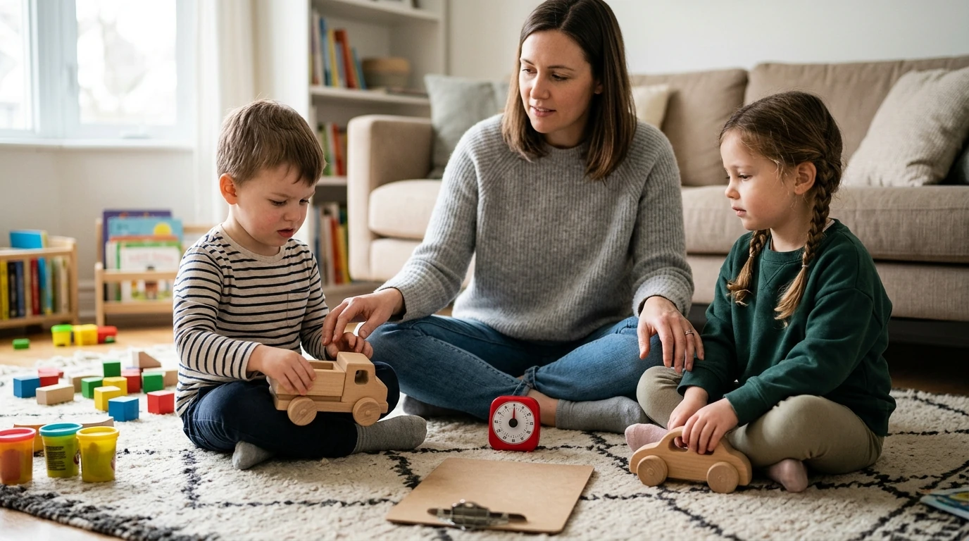 Teach Kids to Share Calmly: Timer Turns & Simple Scripts